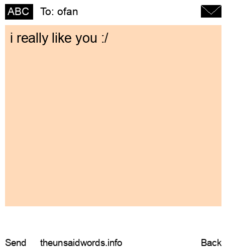 unsent message to ofan