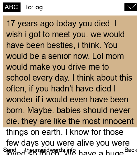 unsent message to og