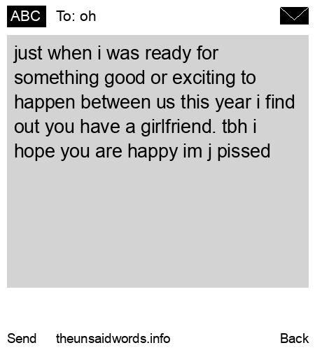 unsent message to oh