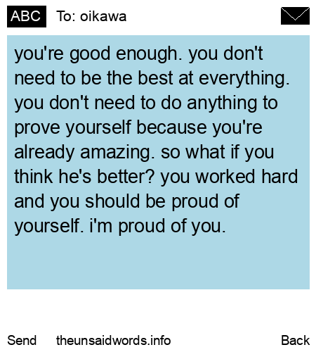 unsent message to oikawa