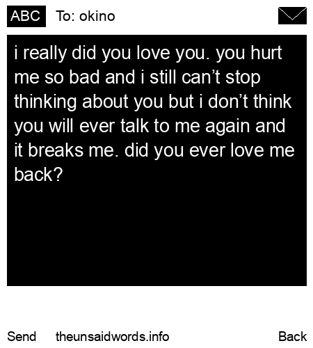 unsent message to okino