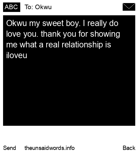 unsent message to Okwu 
