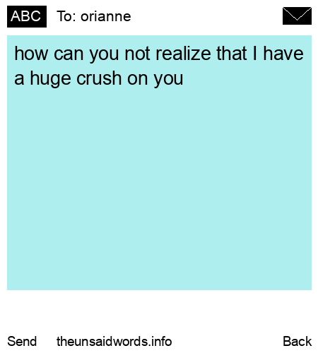 unsent message to orianne