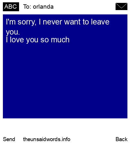 unsent message to orlanda