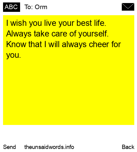 unsent message to Orm