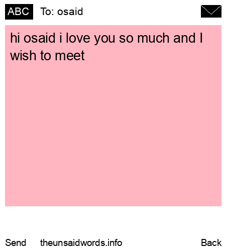 unsent message to osaid