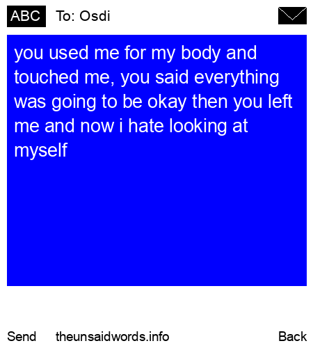 unsent message to Osdi