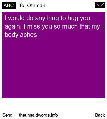 unsent message to Othman 