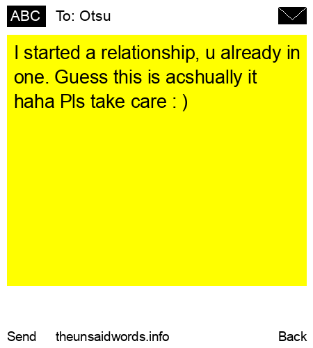 unsent message to Otsu