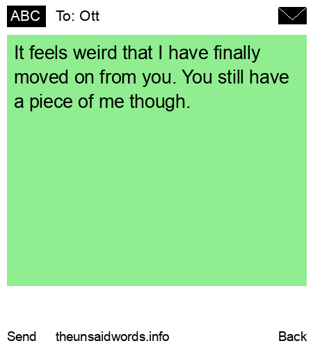 unsent message to Ott
