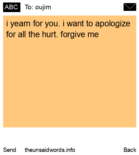 unsent message to oujim
