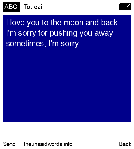 unsent message to ozi