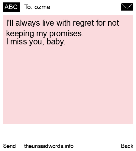 unsent message to ozme 