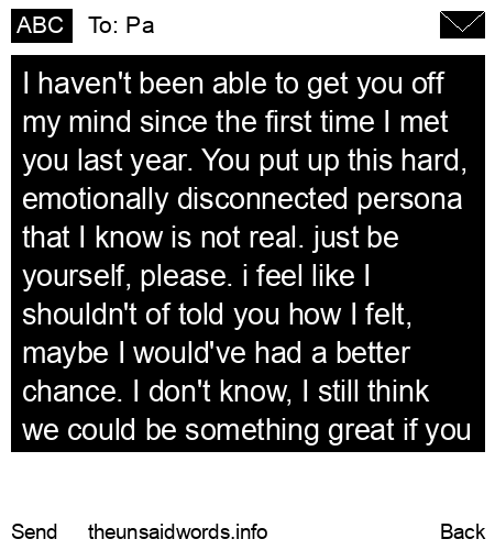 unsent message to Pa