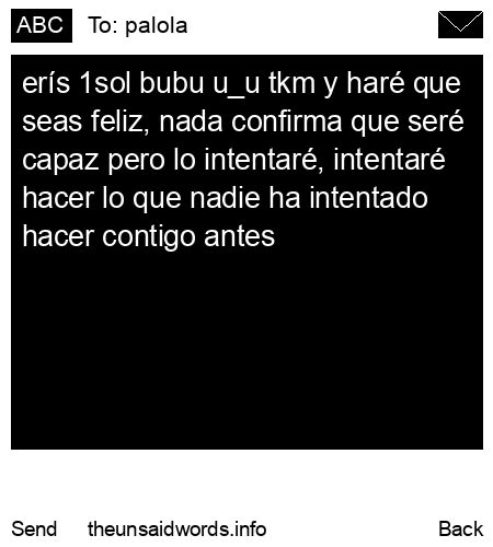 unsent message to palola