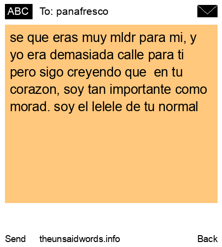 unsent message to panafresco