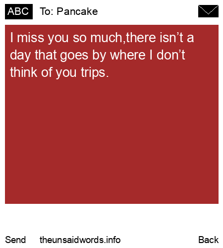 unsent message to Pancake 