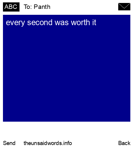 unsent message to Panth