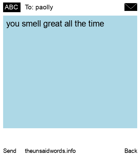unsent message to paolly 