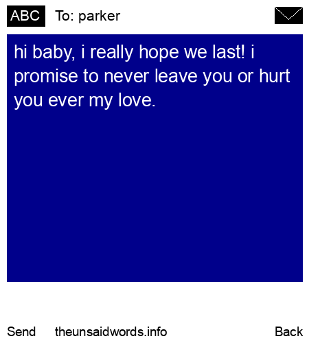 unsent message to parker