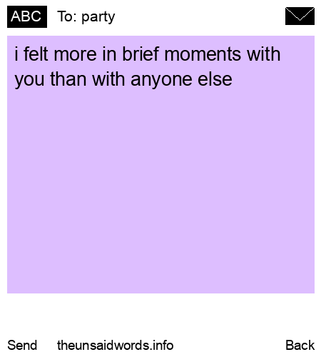 unsent message to party
