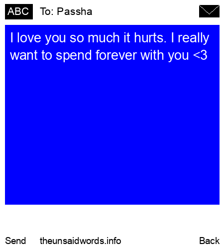 unsent message to Passha