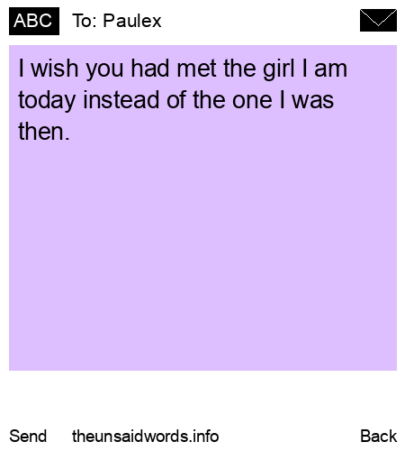 unsent message to Paulex
