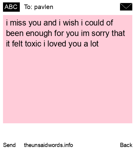 unsent message to pavlen 