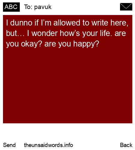 unsent message to pavuk