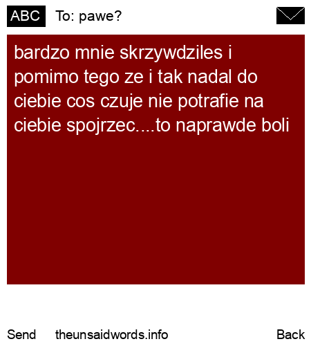unsent message to pawe?