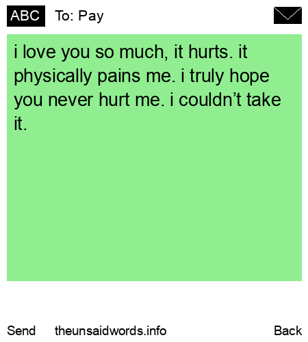 unsent message to Pay