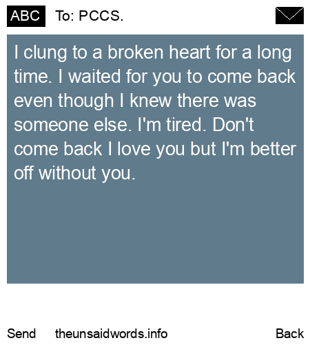 unsent message to PCCS.