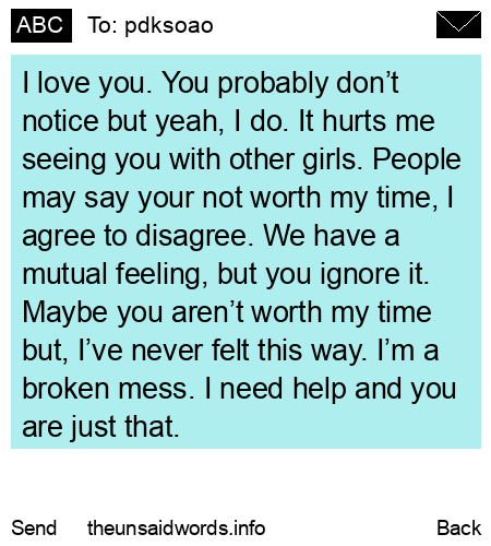 unsent message to pdksoao