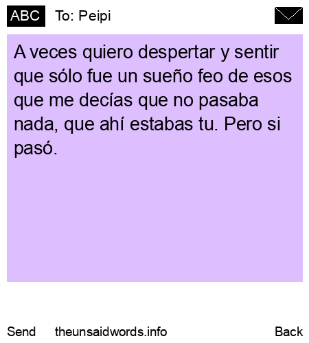 unsent message to Peipi