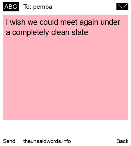 unsent message to pemba