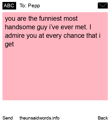 unsent message to Pepp 