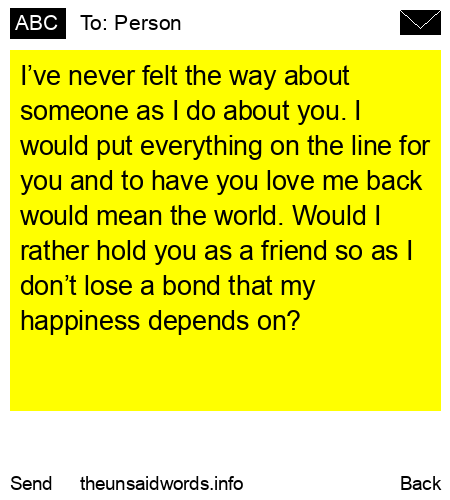 unsent message to Person