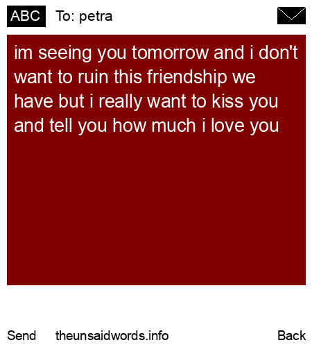 unsent message to petra