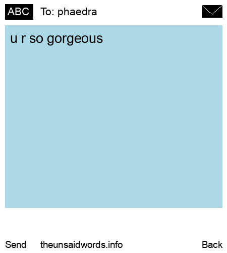unsent message to phaedra