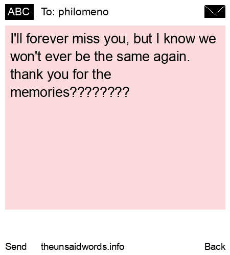 unsent message to philomeno