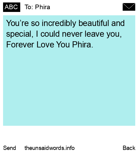 unsent message to Phira