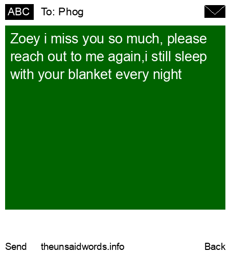 unsent message to Phog