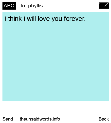 unsent message to phyllis