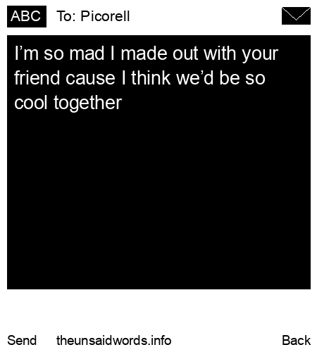 unsent message to Picorell 