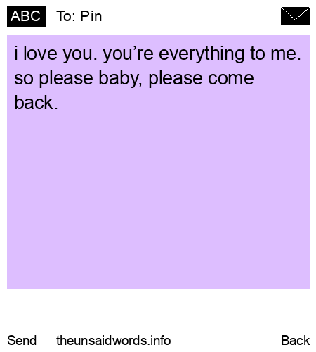unsent message to Pin
