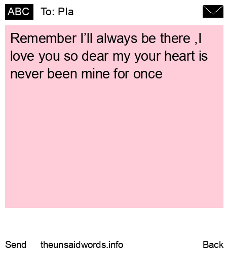 unsent message to Pla