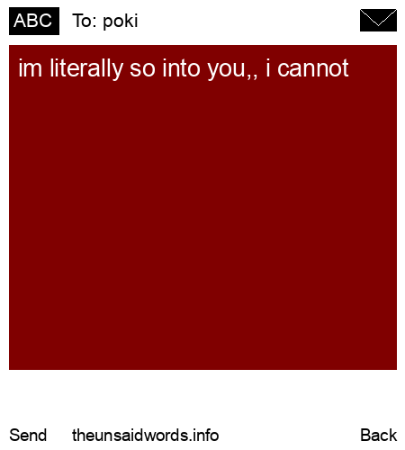 unsent message to poki