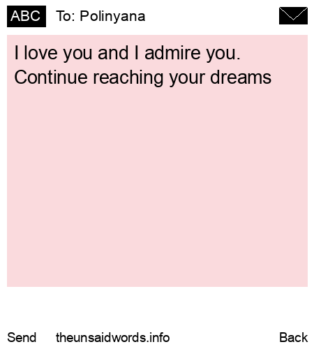 unsent message to Polinyana