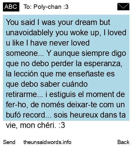 unsent message to Poly-chan :3