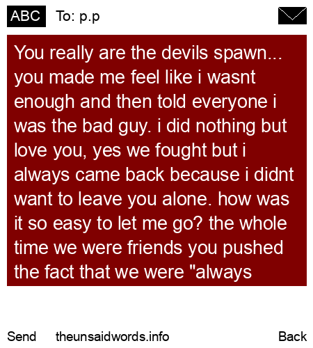 unsent message to p.p